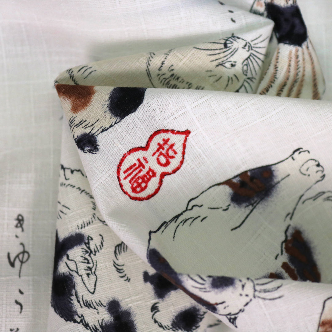 Katzen von Utagawa - Creme