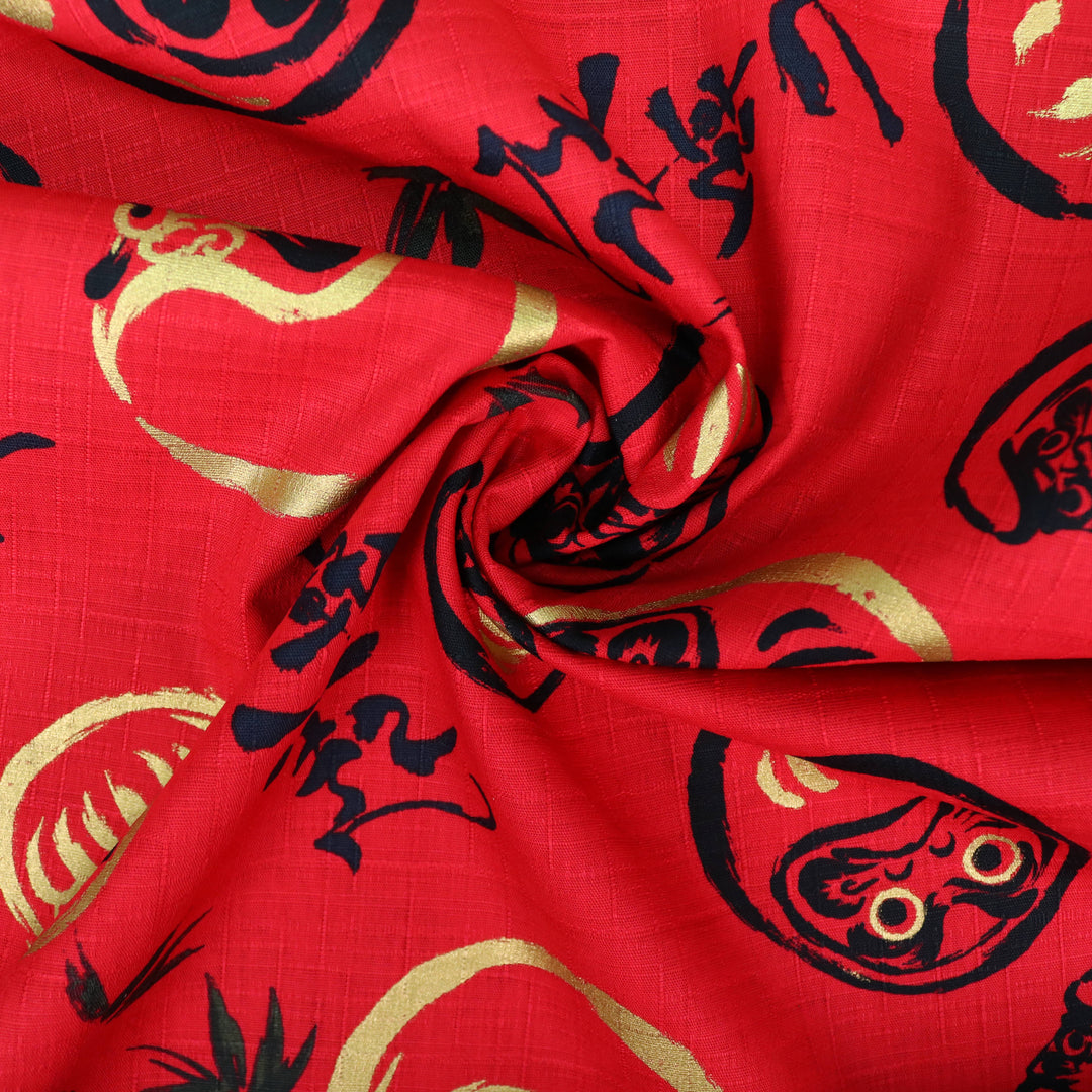Kalligraphie Daruma - Rot