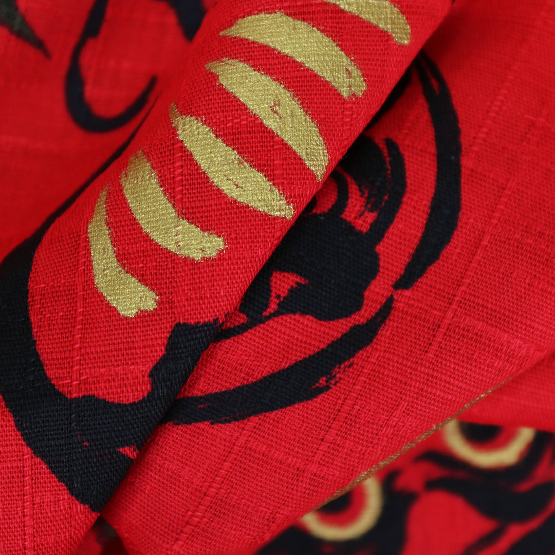 Kalligraphie Daruma - Rot