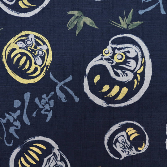 Kalligraphie Daruma - Dunkelblau
