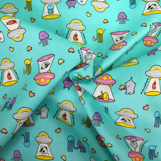 Quallen, Ufos & Aliens - Türkis