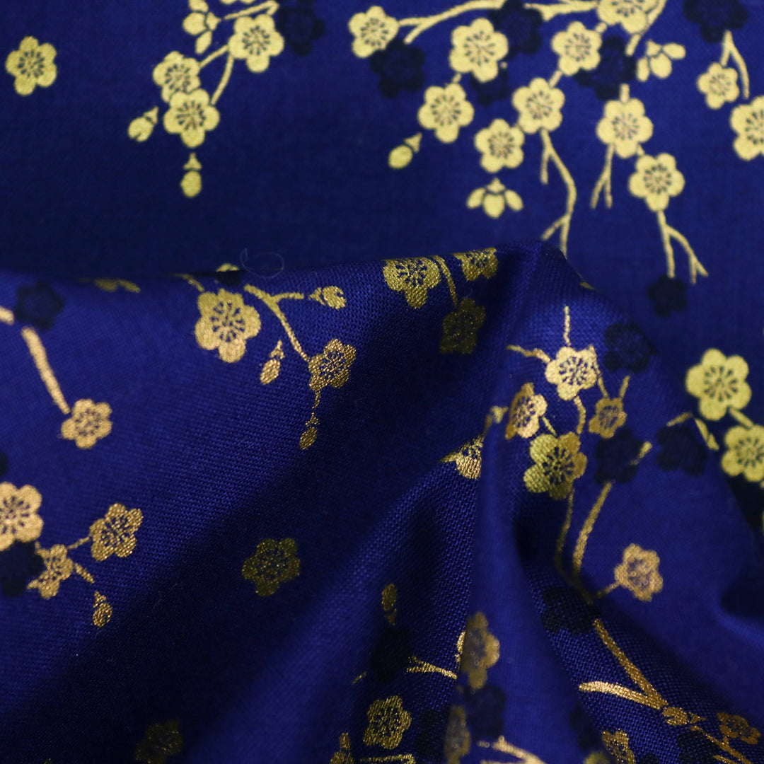 Kirschblütenzweige- Blau Gold