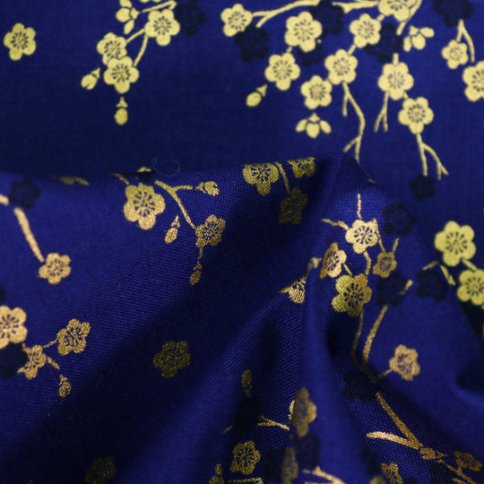 Kirschblütenzweige- Blau Gold