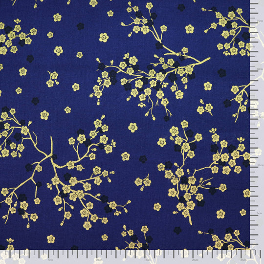 Kirschblütenzweige- Blau Gold