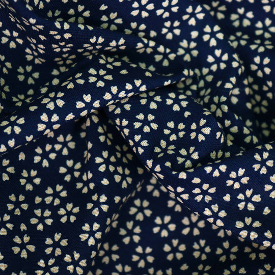 Kleine Sakura Kirschblüten No.2 - Dunkelblau