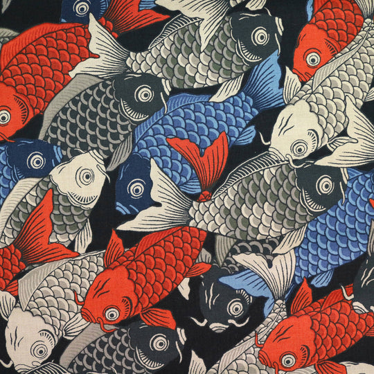 Tanz der Koi Karpfen - Schwarz