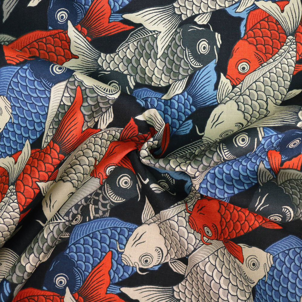 Tanz der Koi Karpfen - Schwarz