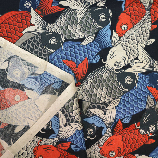 Tanz der Koi Karpfen - Schwarz