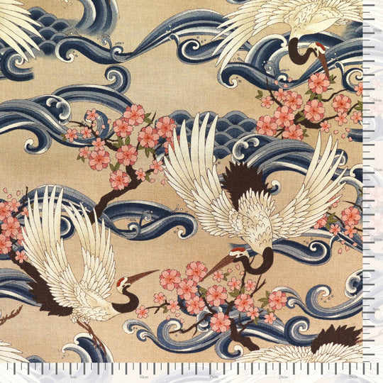 Kranich &amp; Sakura - Beige