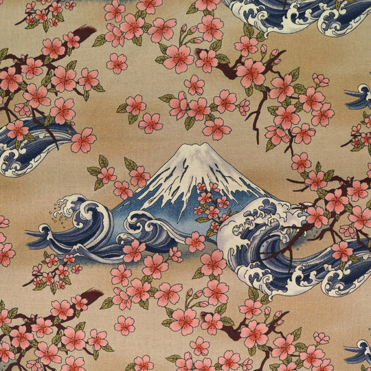 Mt.Fuji &amp; Sakura - Beige