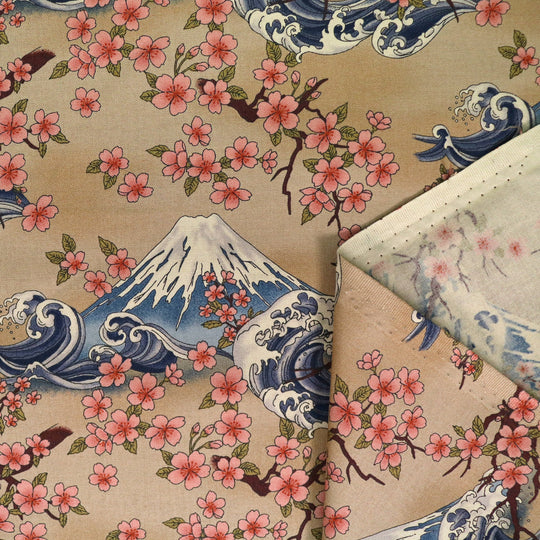 Mt.Fuji &amp; Sakura - Beige
