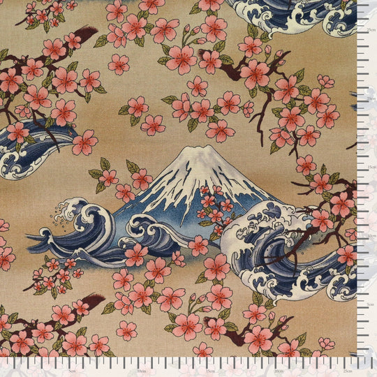 Mt.Fuji &amp; Sakura - Beige