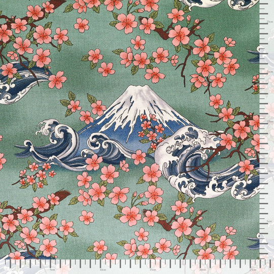 Mt.Fuji &amp; Sakura - Olive