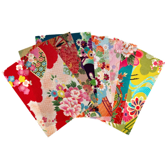 Chirimen Stoffpaket – Floral