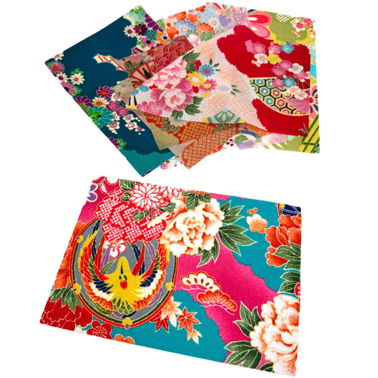 Chirimen Stoffpaket – Floral