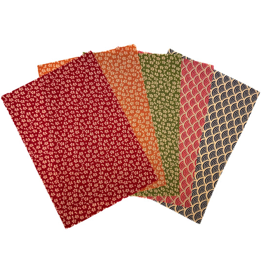 Chirimen Stoffpaket – Traditionell Nr. 01