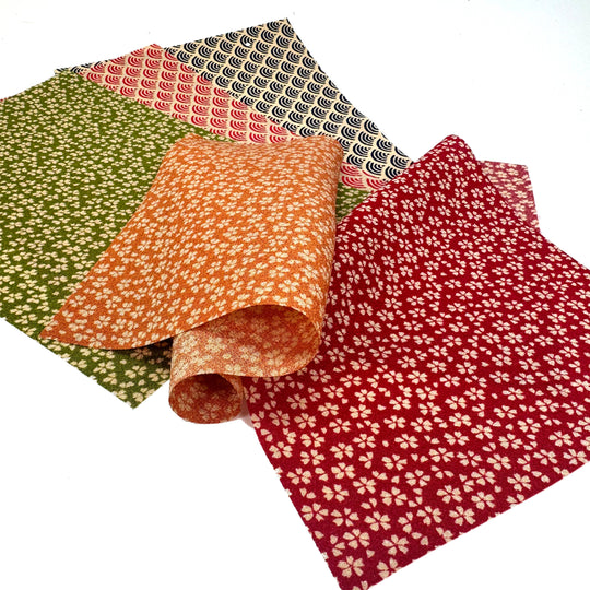 Chirimen Stoffpaket – Traditionell Nr. 01