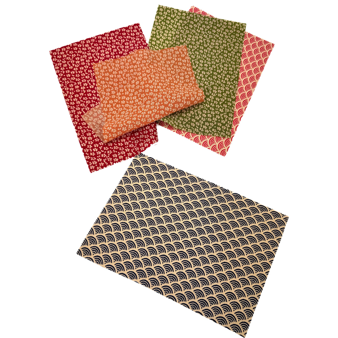 Chirimen Stoffpaket – Traditionell Nr. 01