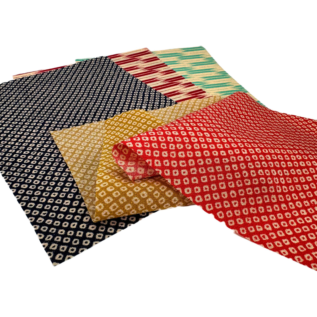 Chirimen Stoffpaket – Traditionell Nr. 02