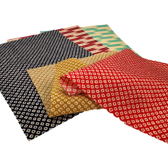 Chirimen Stoffpaket – Traditionell Nr. 02