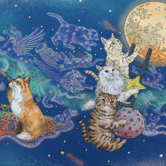 365 Cat Art - Moonlight Cat
