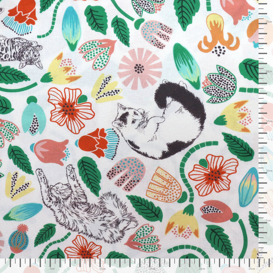365 Cat Art - Cat Garden