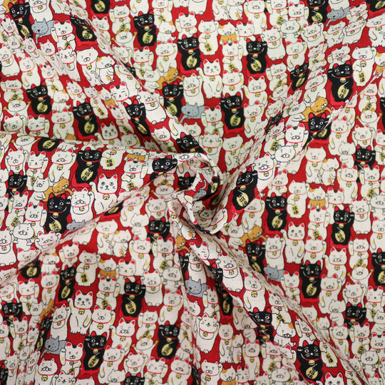 Maneki Neko Klein - Rot