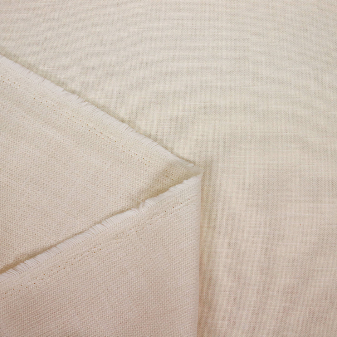Sashiko Stoff Einfarbig - Off White