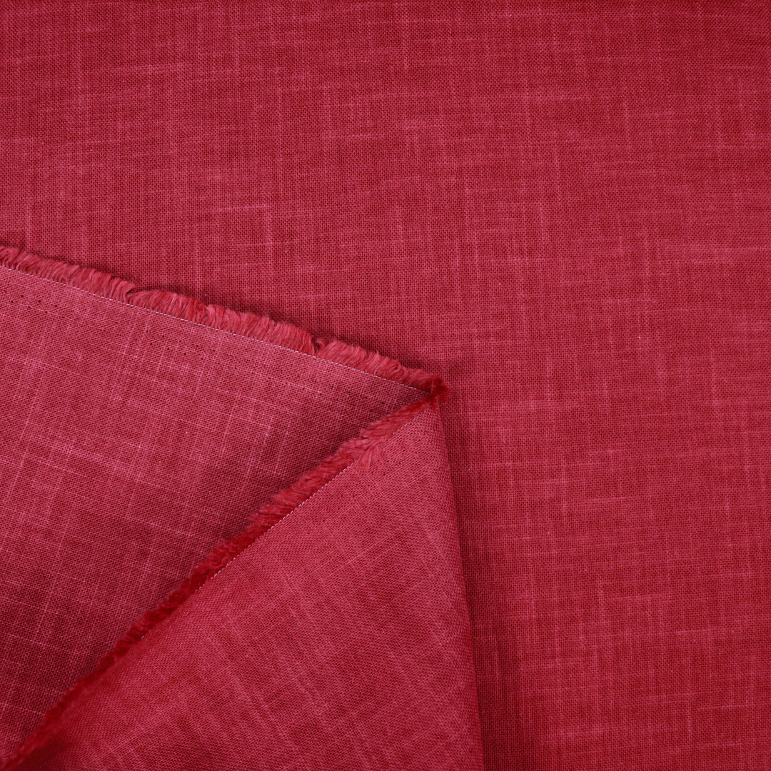 Sashiko Stoff Einfarbig - Rot