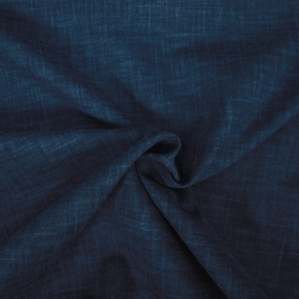 Sashiko Stoff Einfarbig - Dunkelblau