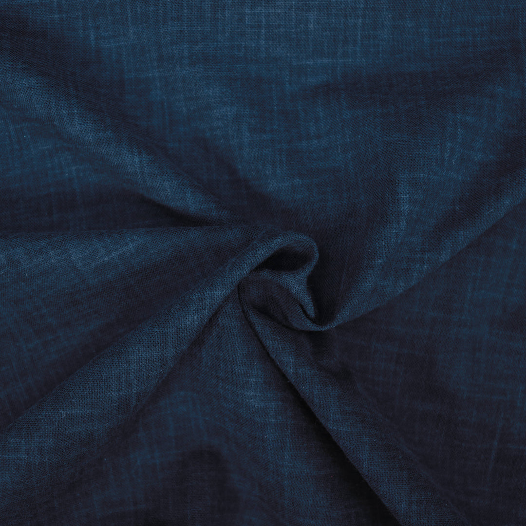 Sashiko Stoff Einfarbig - Dunkelblau