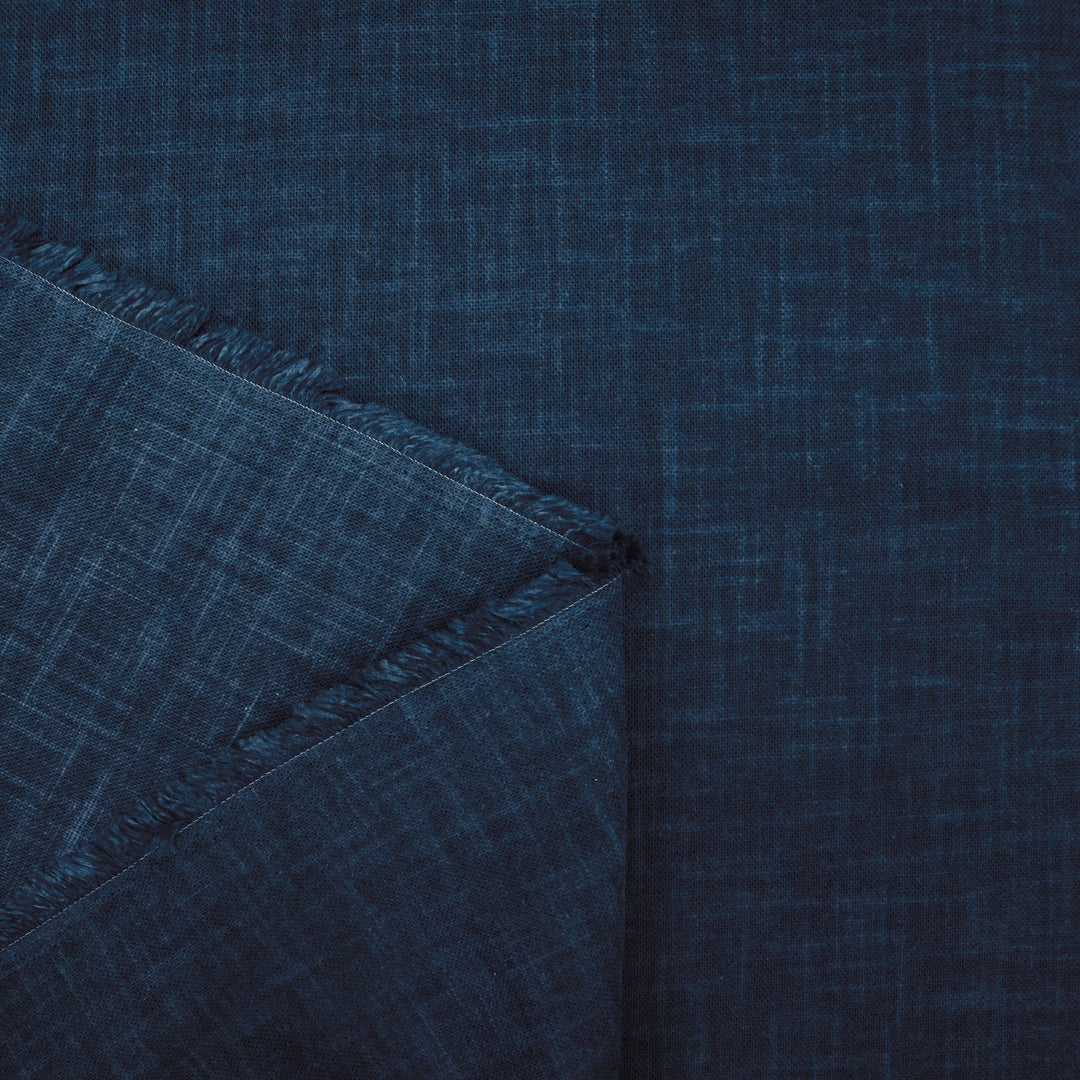 Sashiko Stoff Einfarbig - Dunkelblau