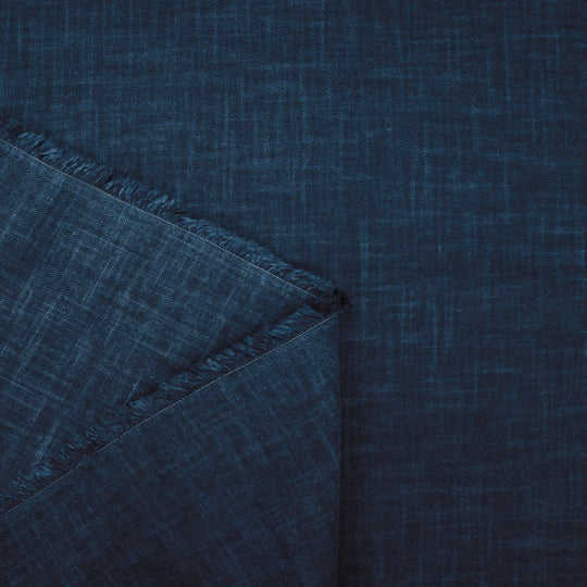 Sashiko Stoff Einfarbig - Dunkelblau