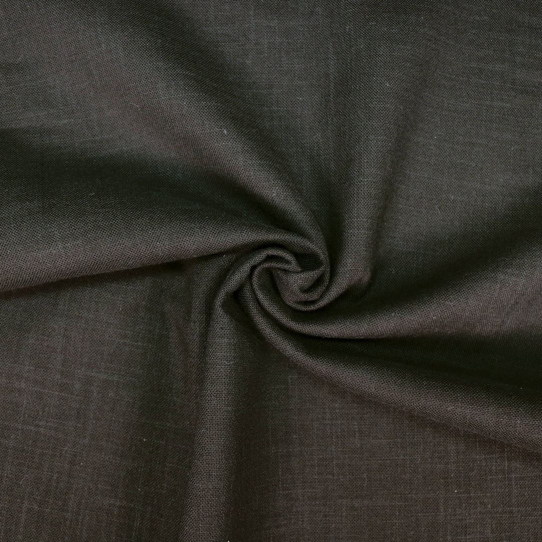 Sashiko Stoff Einfarbig - Schwarz