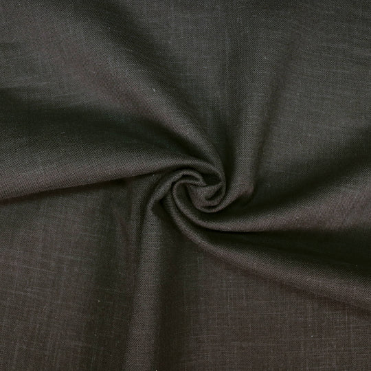 Sashiko Stoff Einfarbig - Schwarz