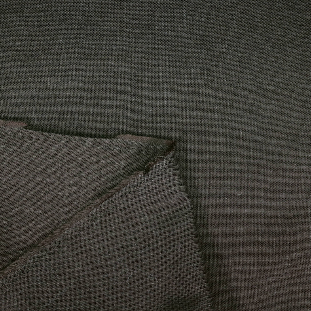 Sashiko Stoff Einfarbig - Schwarz