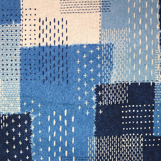 Sashiko Style - Blau