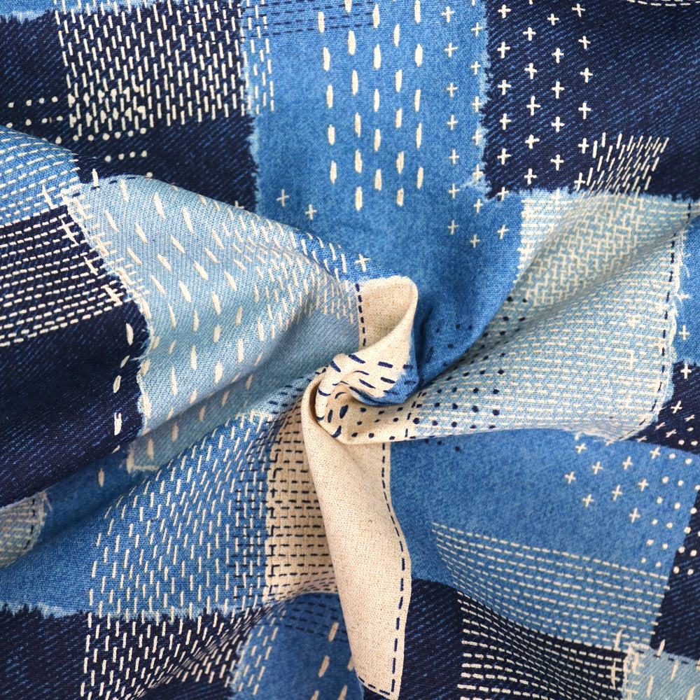 Sashiko Style - Blau