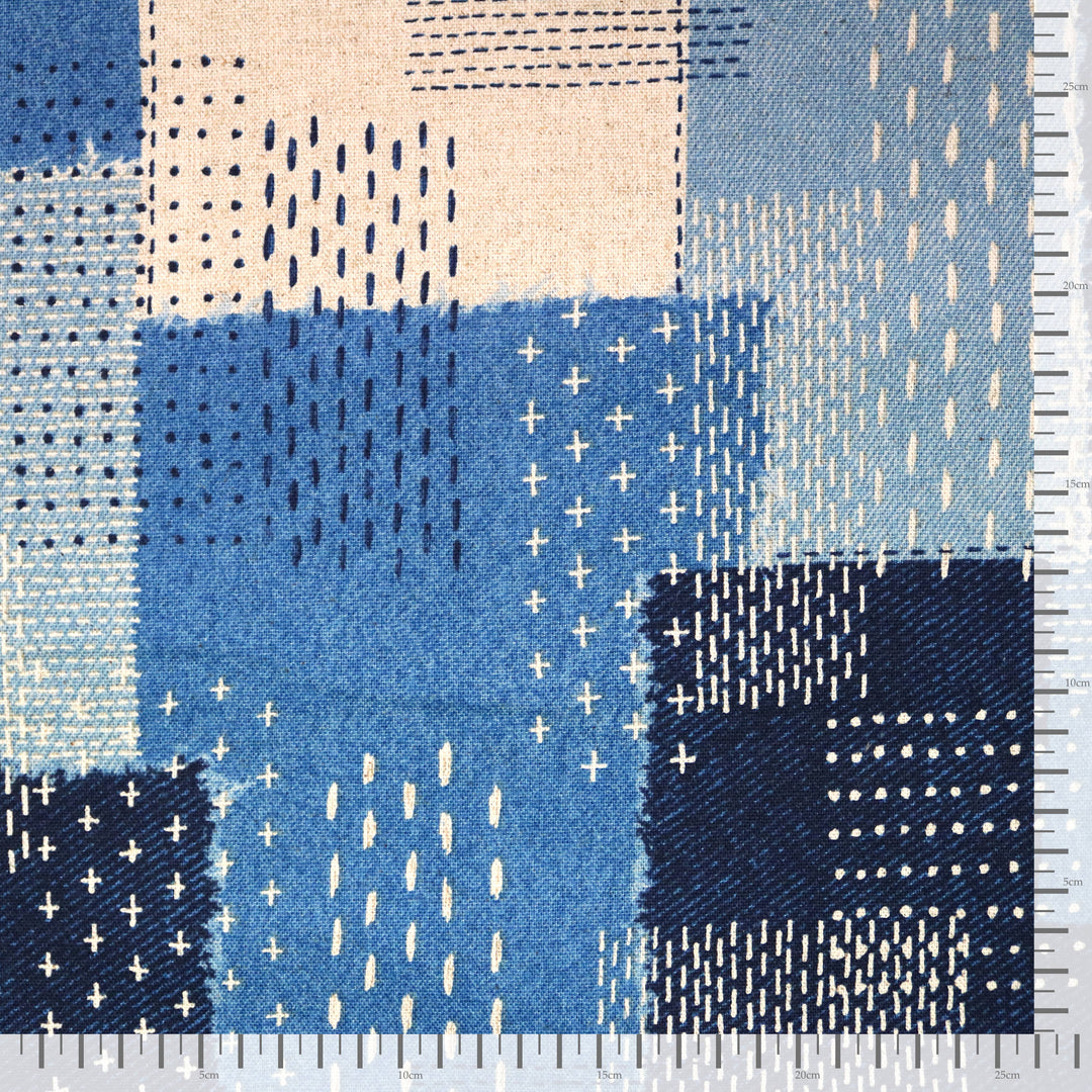 Sashiko Style - Blau