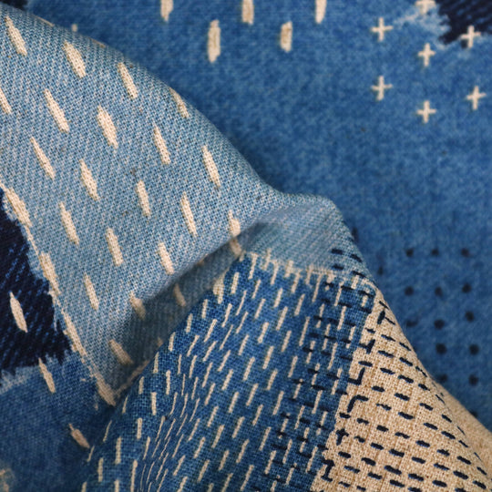 Sashiko Style - Blau