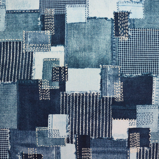 Sashiko Denim Nr.01 - Blau