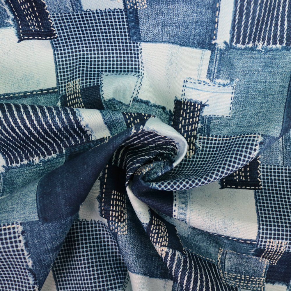 Sashiko Denim Nr.01 - Blau