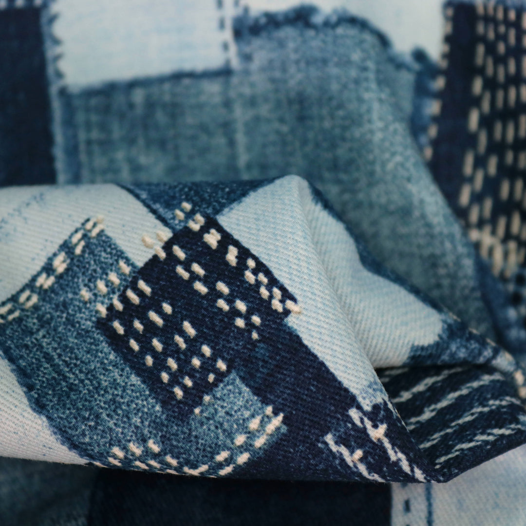Sashiko Denim Nr.01 - Blau
