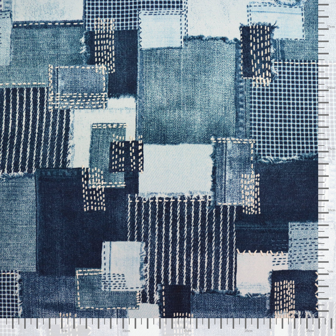 Sashiko Denim Nr.01 - Blau