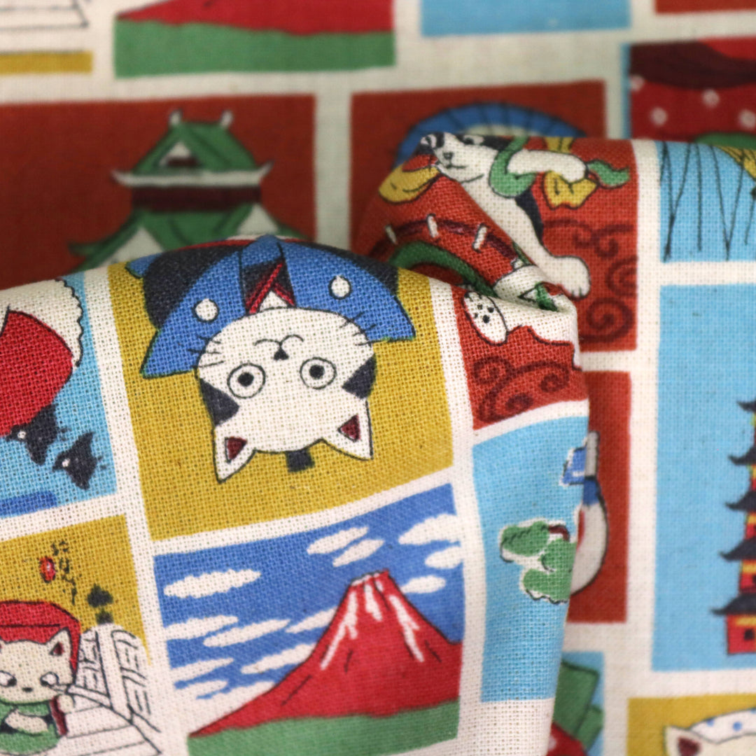 Traditionelle japanische Katzen - Weiß