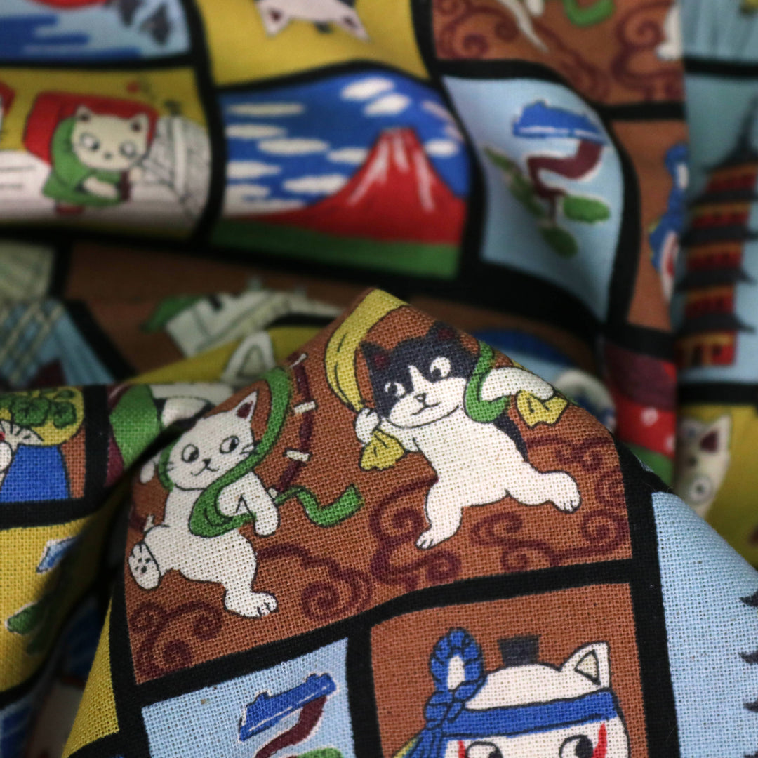 Traditionelle japanische Katzen - Schwarz
