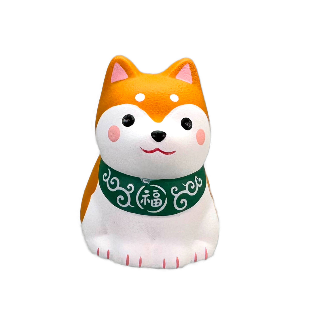 Glücksbringer Shiba Inu - Braun/Schwarz - 4,5cm
