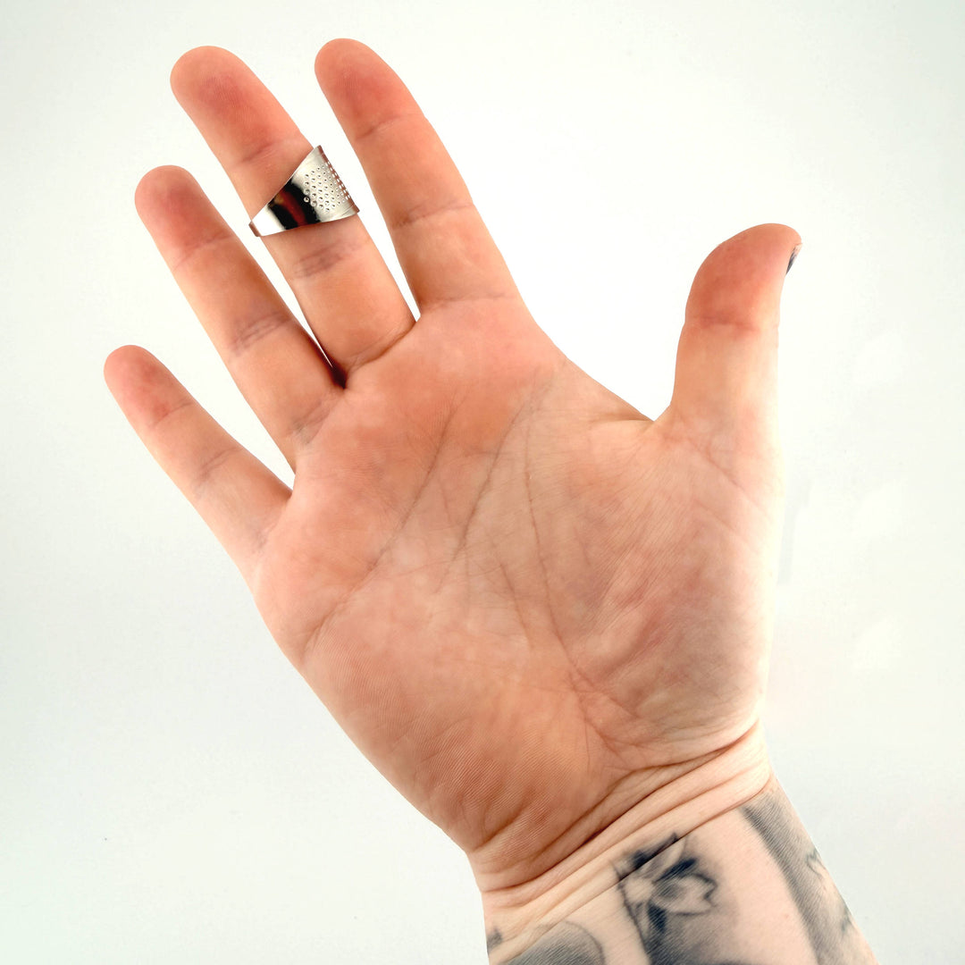 Clover Ringfingerhut Metall