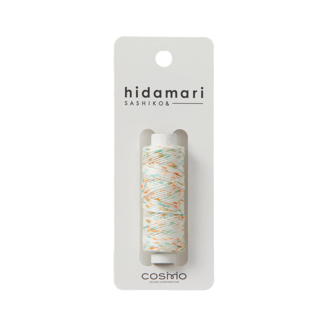 Hidamari Sashiko Garn - Kasuri - 102 orange mint