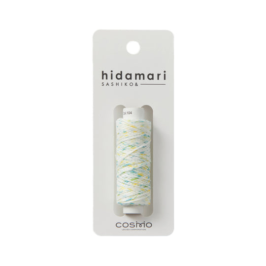 Hidamari Sashiko Garn - Kasuri - 104 grün gelb